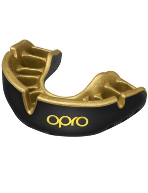 Opro Gold Competition Level  Gumshield (10yrs - Adult) - Black/Gold